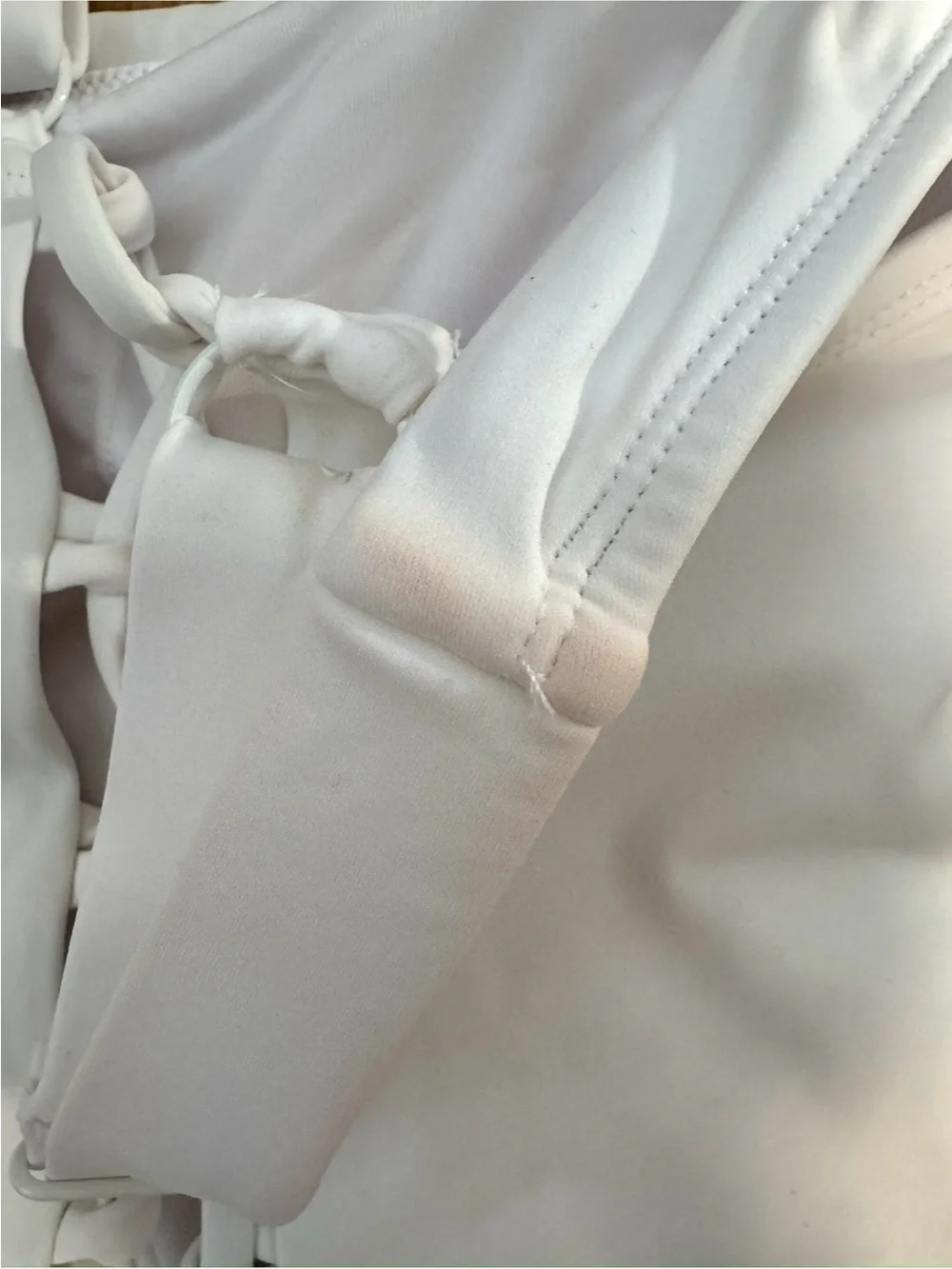 TA3 Squarey Swimsuit in White - Picture 6 of 8